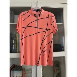 JAMIE SADOCK SHORT SLEEVE POLO - BLURRED LINES (CRUNCH) Size Large